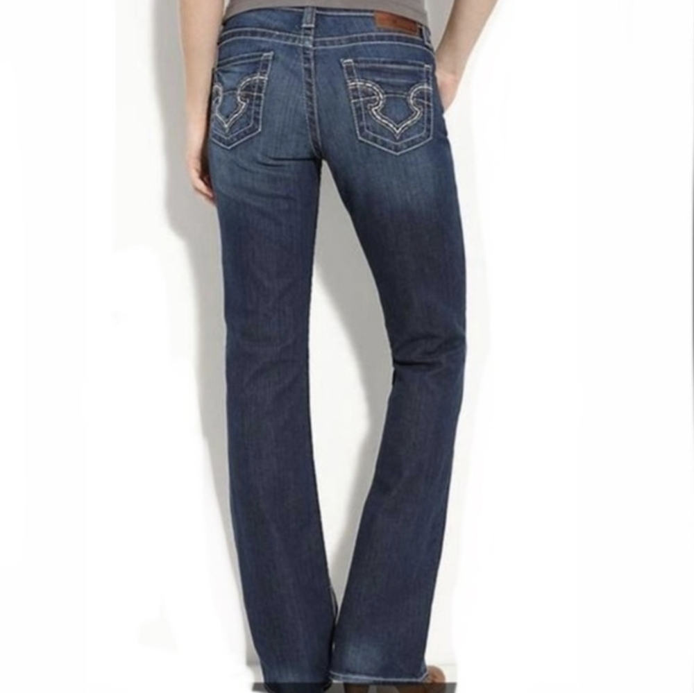 BIG STAR "Remi" low-rise bootcut jeans medium wash The Buckle sz 27L tall